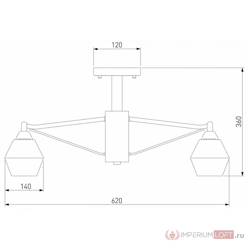 Люстра на штанге Eurosvet Takara 70135/5 кофе от ImperiumLoft