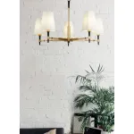 Люстра на штанге Maytoni Zaragoza H001CL-05BS Цвет арматуры латунь Цвет плафонов белый от ImperiumLoft