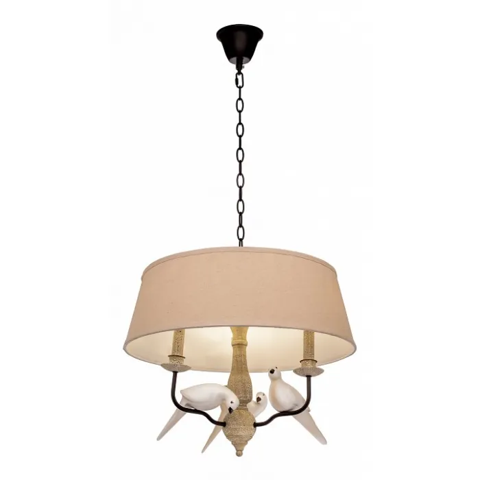 Подвесной светильник Loft it 1029 LOFT1029A-2 Цвет арматуры коричневый Цвет плафонов кремовый от ImperiumLoft
