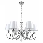 Подвесная люстра Stilfort Zafira 1043/09/06P Цвет арматуры хром Цвет плафонов белый от ImperiumLoft