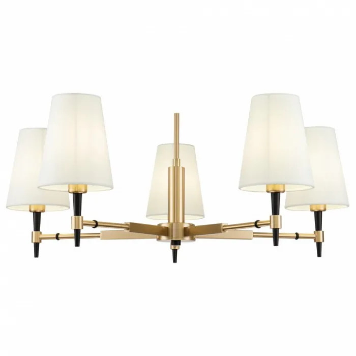 Люстра на штанге Maytoni Zaragoza H001CL-05BS Цвет арматуры латунь Цвет плафонов белый от ImperiumLoft