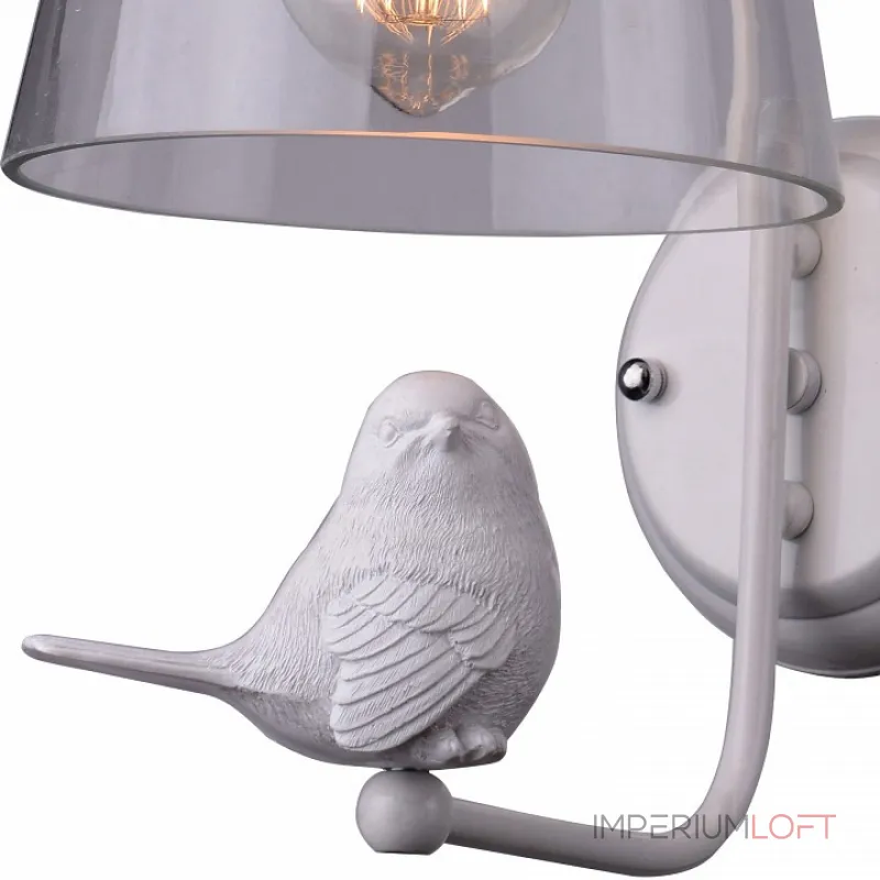 Бра Arte Lamp Passero A4289AP-1WH Цвет арматуры белый Цвет плафонов прозрачный от ImperiumLoft Бра Arte Lamp Passero A4289AP-1WH Цвет арматуры белый Цвет плафонов прозрачный от ImperiumLoft