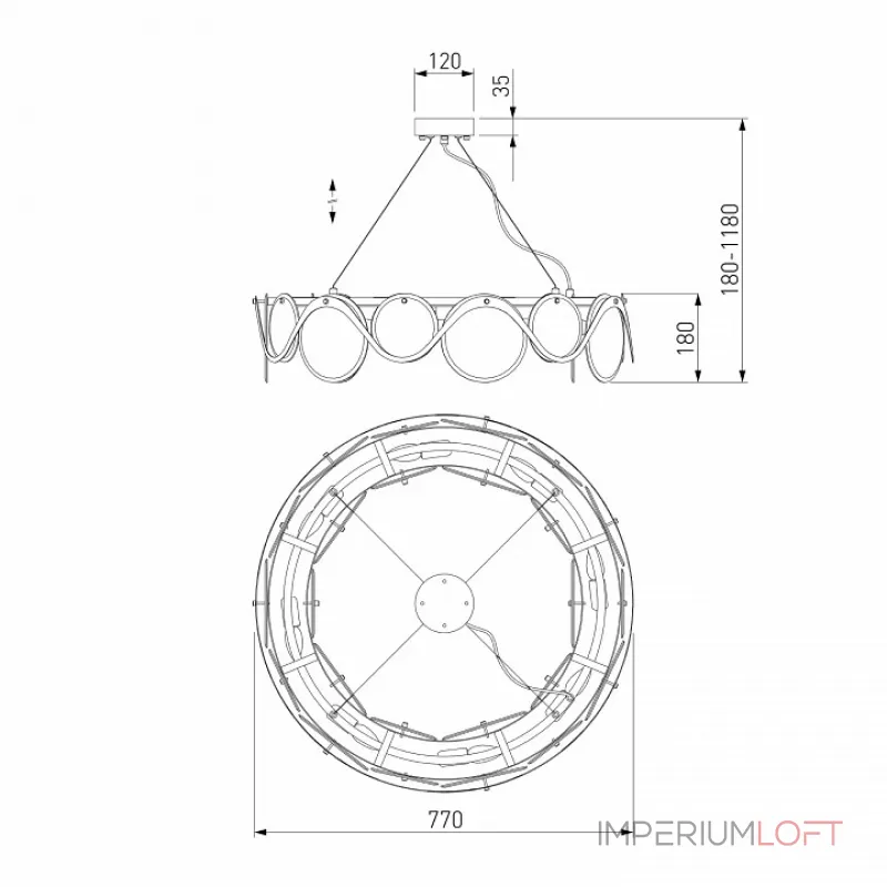 Подвесной светильник 354/8 Подвесной светильник 354/8