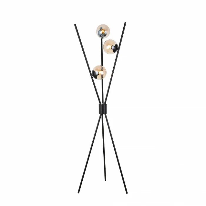 Торшер ST-Luce Stampo SL549.505.03 Цвет арматуры черный Цвет плафонов янтарный от ImperiumLoft