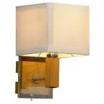 Бра Lussole Montone LSF-2501-01 Цвет арматуры хром Цвет плафонов кремовый