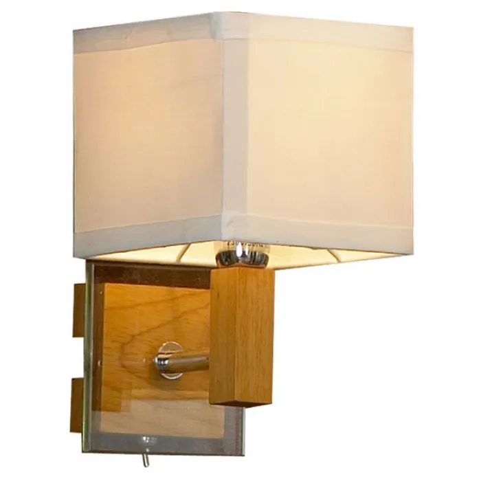 Бра Lussole Montone LSF-2501-01 Цвет арматуры хром Цвет плафонов кремовый от ImperiumLoft
