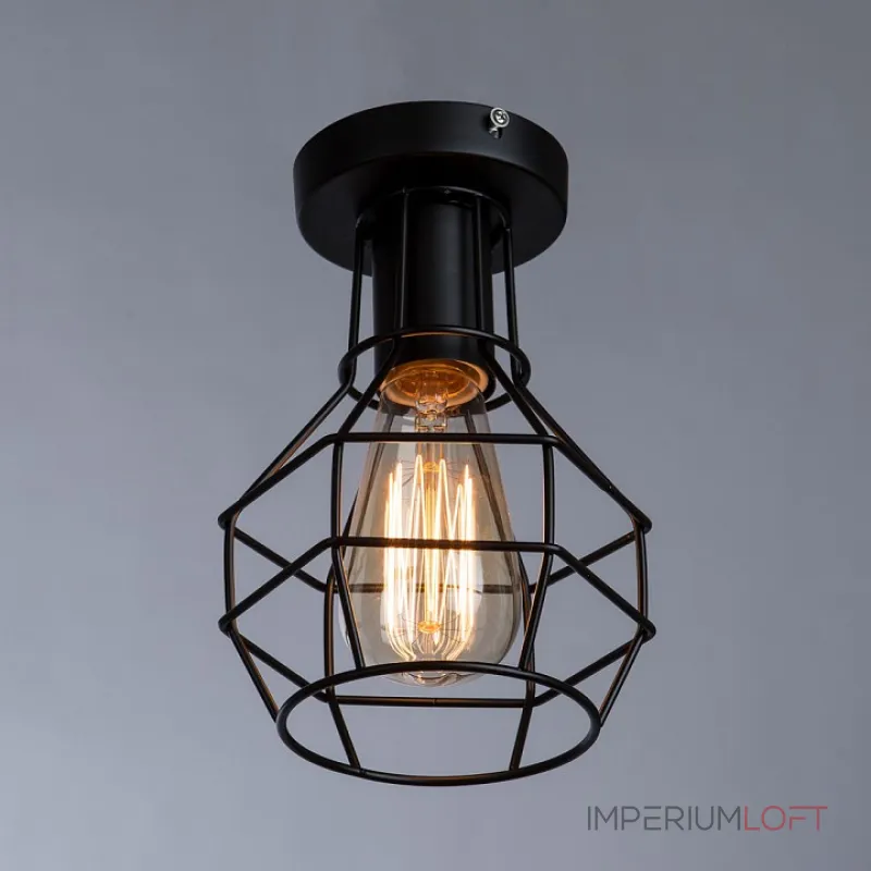 Накладной светильник Arte Lamp 1109 A1109PL-1BK Цвет арматуры черный Цвет плафонов черный