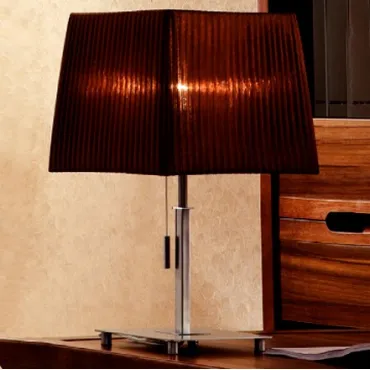 Настольная лампа декоративная Citilux Гофре CL914812 Цвет арматуры хром Цвет плафонов коричневый