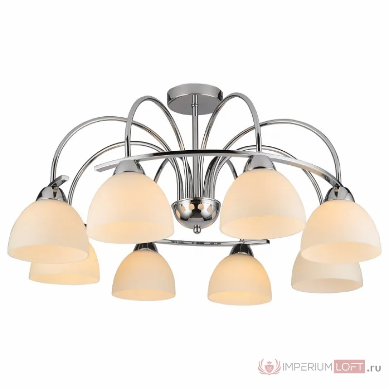 Люстра на штанге Arte Lamp 6057 A6057PL-8CC Цвет арматуры хром Цвет плафонов белый от ImperiumLoft