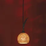 Подвесной светильник Lussole Bagheria LSF-6206-01 Цвет арматуры коричневый Цвет плафонов оранжевый от ImperiumLoft