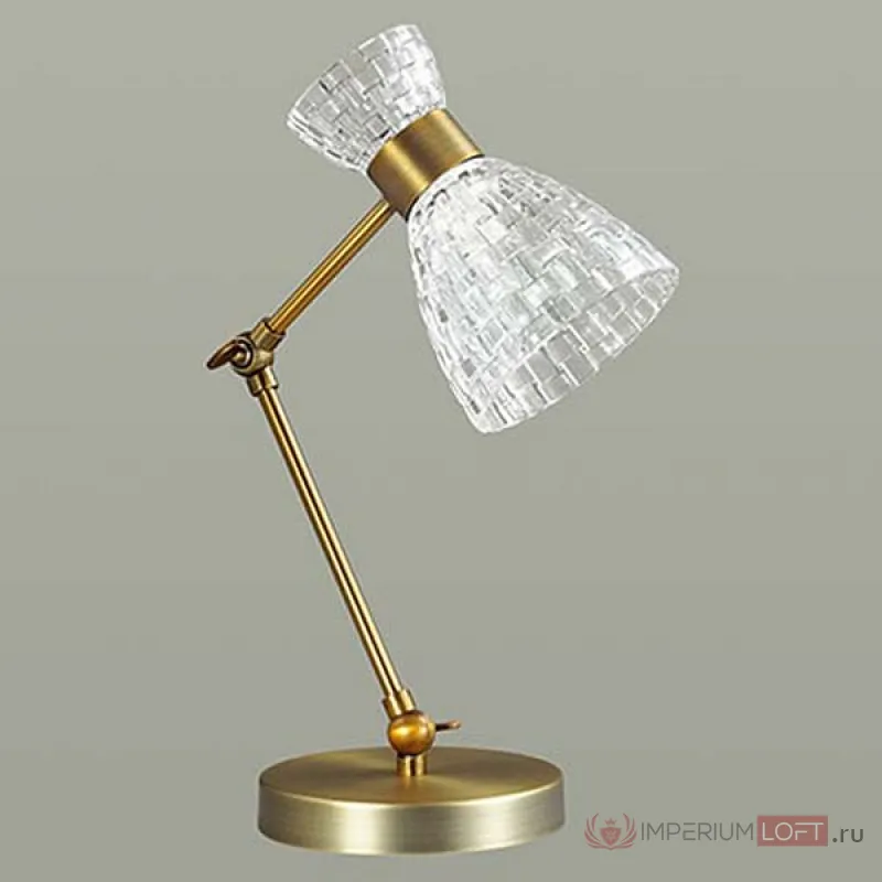 Настольная лампа декоративная Lumion Jackie 3704/1T Цвет арматуры бронза Цвет плафонов прозрачный от ImperiumLoft
