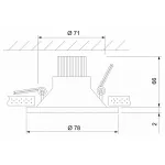 Встраиваемый светильник Elektrostandard 15266/LED 15266/LED