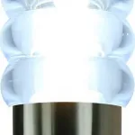 Наземный высокий светильник Arte Lamp Portico A8382PA-1SS Цвет арматуры серебро Цвет плафонов прозрачный