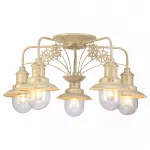 Потолочная люстра Arte Lamp Sailor A4524PL-5WG Цвет арматуры золото Цвет плафонов прозрачный от ImperiumLoft