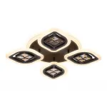 Накладной светильник Ambrella Ice 3 FA281 Цвет плафонов янтарный Цвет арматуры коричневый от ImperiumLoft