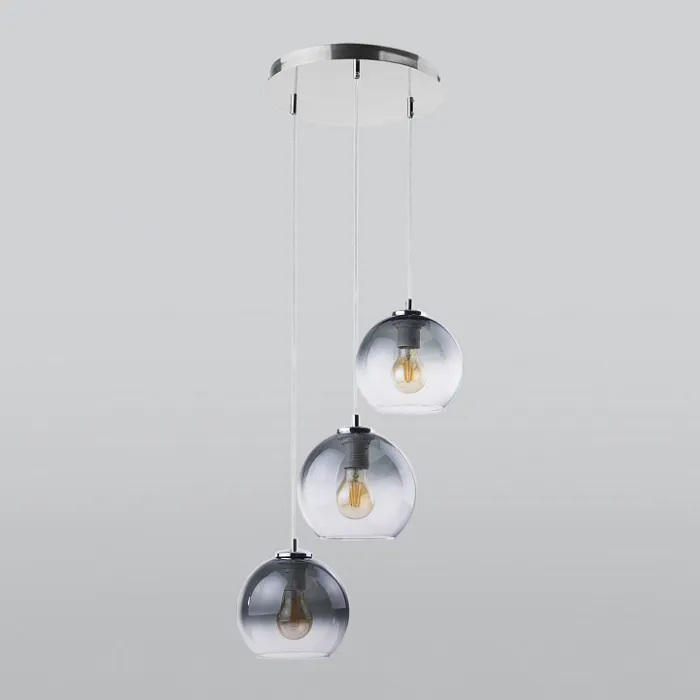 Подвесной светильник TK Lighting Santino 2795 Santino Цвет арматуры хром Цвет плафонов серый от ImperiumLoft