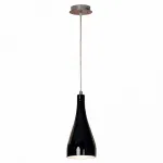 Подвесной светильник Lussole Rimini LSF-1196-01 Цвет арматуры хром Цвет плафонов черный от ImperiumLoft