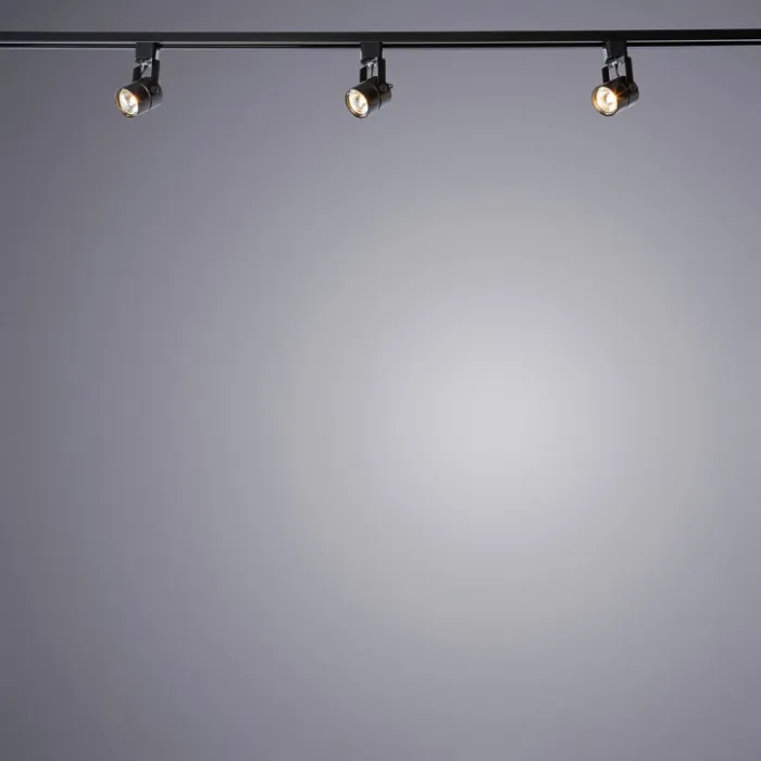 Светильник на штанге Arte Lamp Track Lights A1310PL-1BK Цвет арматуры черный Цвет плафонов черный от ImperiumLoft
