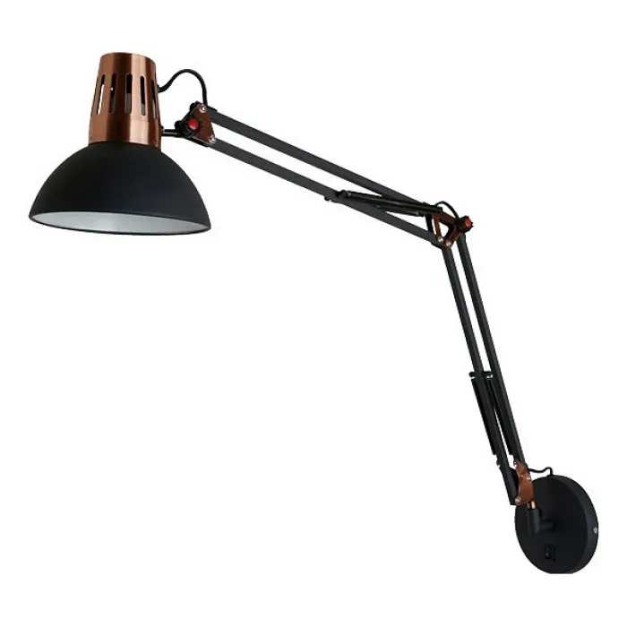 Бра Odeon Light Kapal 3318/1W Цвет арматуры медь Цвет плафонов черный от ImperiumLoft