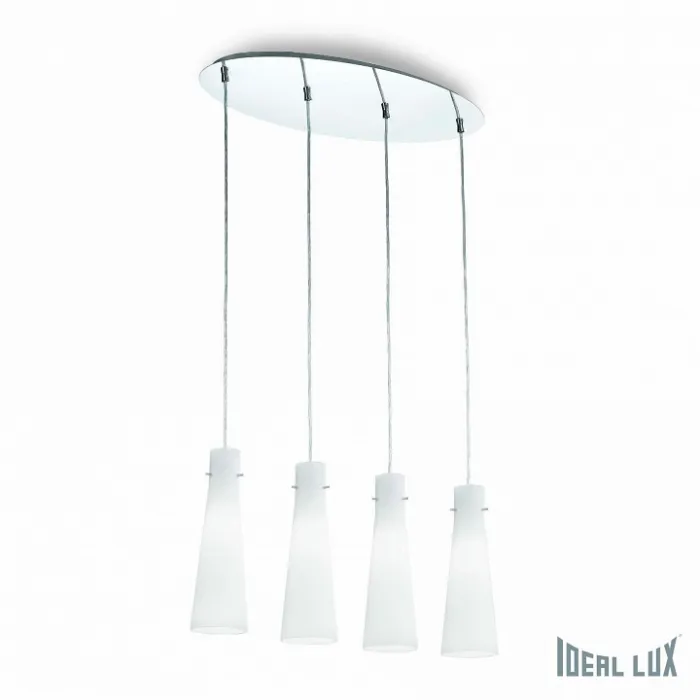 Подвесной светильник Ideal Lux Kuky KUKY SP4 BIANCO Цвет арматуры хром от ImperiumLoft