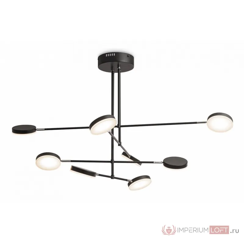 Люстра на штанге Maytoni Fad MOD070PL-L48B3K Цвет арматуры черный Цвет плафонов белый от ImperiumLoft