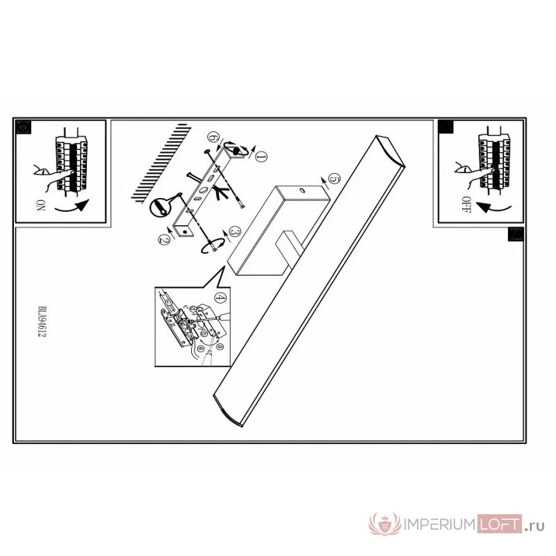 Бра Eglo Tabiano 94615 Цвет арматуры хром от ImperiumLoft