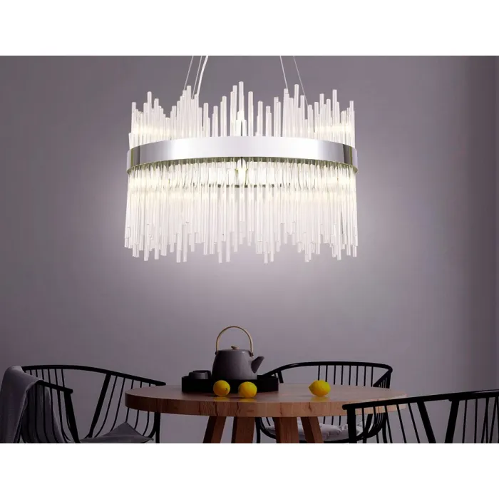 Подвесной светильник Ambrella Traditional 15 TR5353 Цвет арматуры хром Цвет плафонов прозрачный от ImperiumLoft