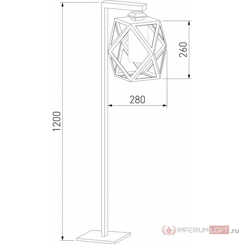 Наземный высокий светильник Elektrostandard Ambra 35133/F от ImperiumLoft