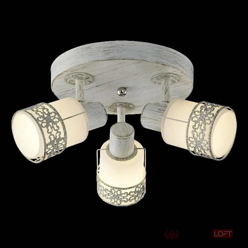 Спот Eurosvet 20025-20026 20026/3 белый с золотом Цвет арматуры золото от ImperiumLoft