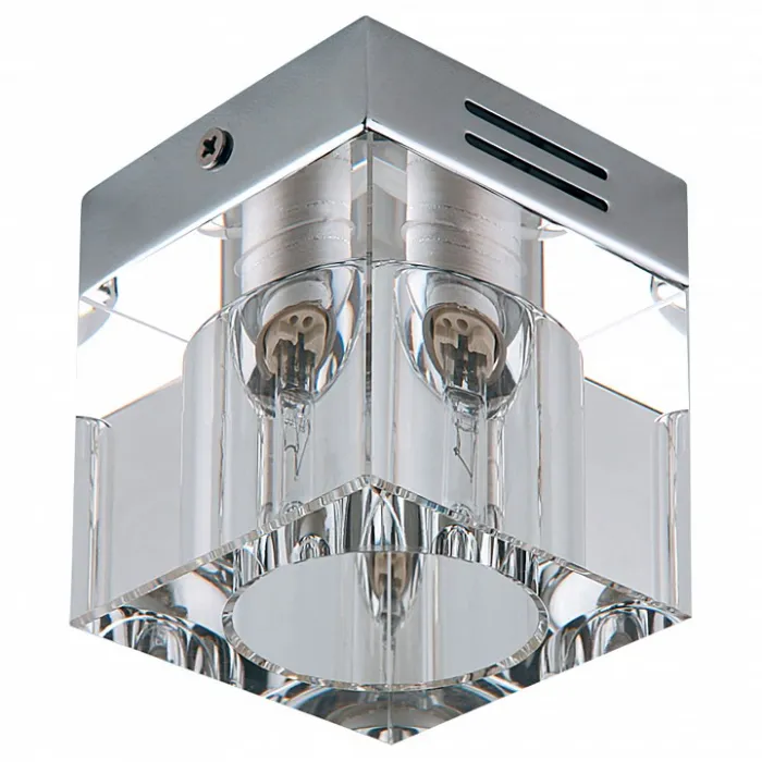 Накладной светильник Lightstar Alta QUBE 104010 Цвет арматуры хром Цвет плафонов прозрачный от ImperiumLoft