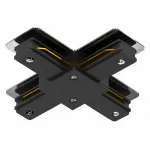 Соединитель с токопроводом X-образный для треков Arte Lamp Track Accessories A110006 Цвет арматуры черный Цвет плафонов белый от ImperiumLoft