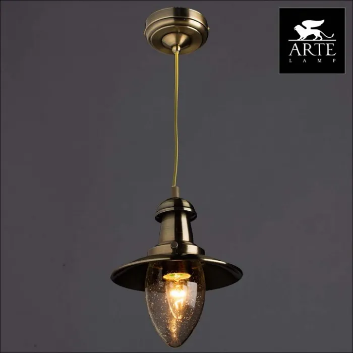 Подвесной светильник Arte Lamp Fisherman A5518SP-1AB Цвет арматуры бронза Цвет плафонов прозрачный от ImperiumLoft