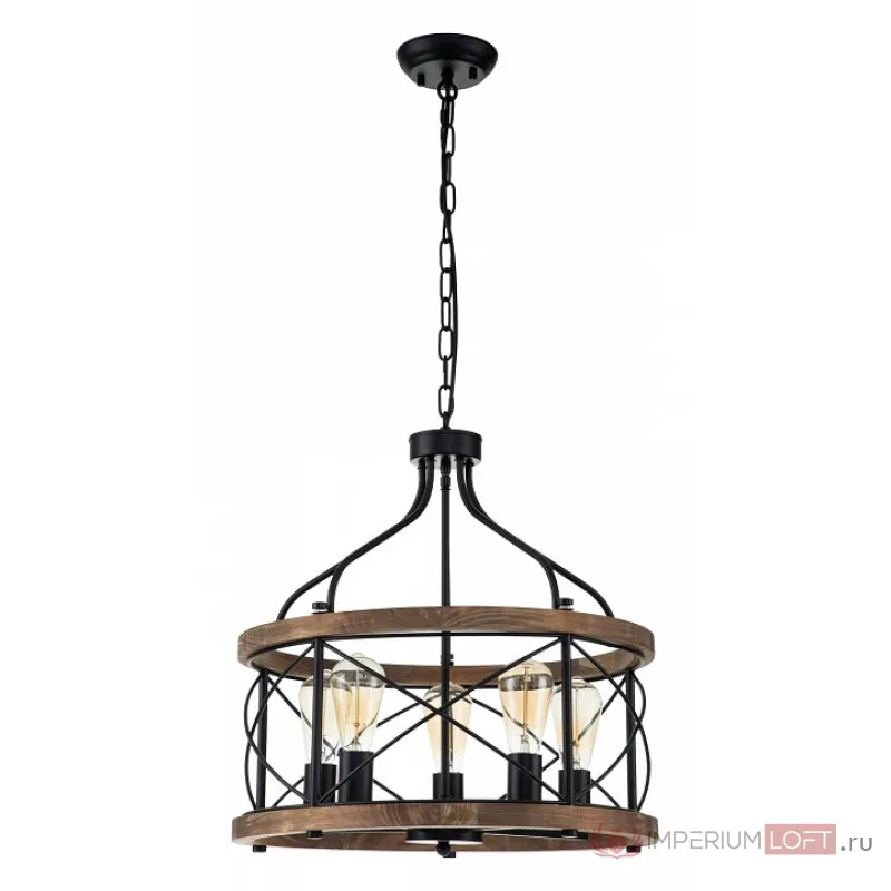 Подвесная люстра Indigo Camino 10017/5P Black от ImperiumLoft