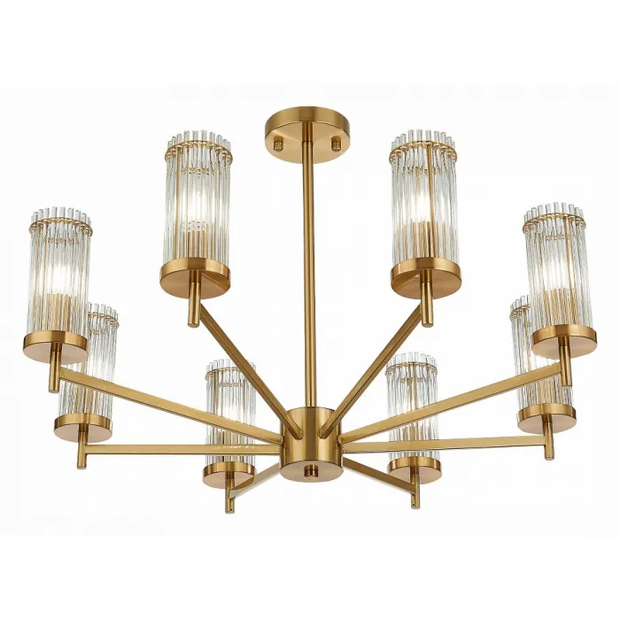 Люстра на штанге ST-Luce Bitonto SL1233.302.08 Цвет арматуры Желтый Цвет плафонов Неокрашенный от ImperiumLoft