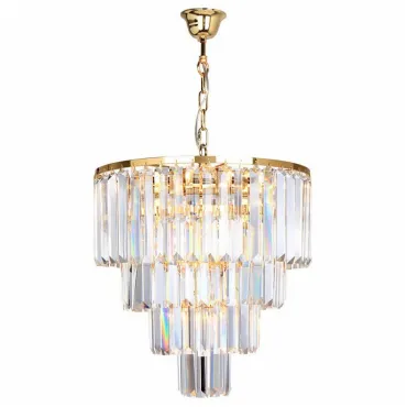 Подвесной светильник Zumaline Amedeo 17106/4+1-GLD Цвет плафонов прозрачный Цвет арматуры золото