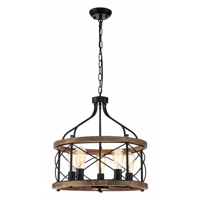 Подвесная люстра Indigo Camino 10017/5P Black от ImperiumLoft