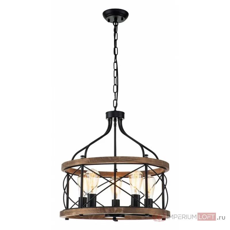 Подвесная люстра Indigo Camino 10017/5P Black от ImperiumLoft