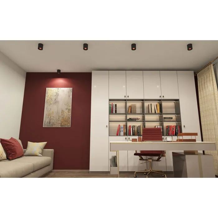 Накладной светильник Denkirs DK3040 DK3090-BK+RD Цвет плафонов черный от ImperiumLoft