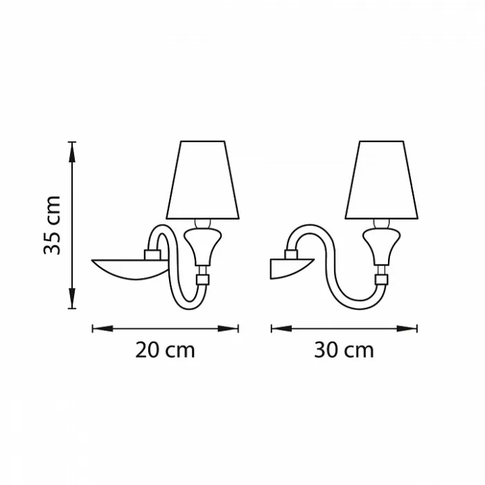 Бра Lightstar Otto 809616 Цвет арматуры хром от ImperiumLoft