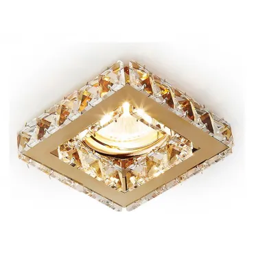 Встраиваемый светильник Ambrella Crystal K110 K110 CL/G Цвет арматуры золото Цвет плафонов прозрачный