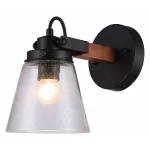 Бра Rivoli Spartacus A1 BK Б0038089 Цвет арматуры черный Цвет плафонов прозрачный