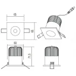 Встраиваемый светильник Donolux DL18572 DL18572/01WW-White SQ Dim