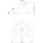 Подвесная люстра Eurosvet Splay 70147/8 черный от ImperiumLoft