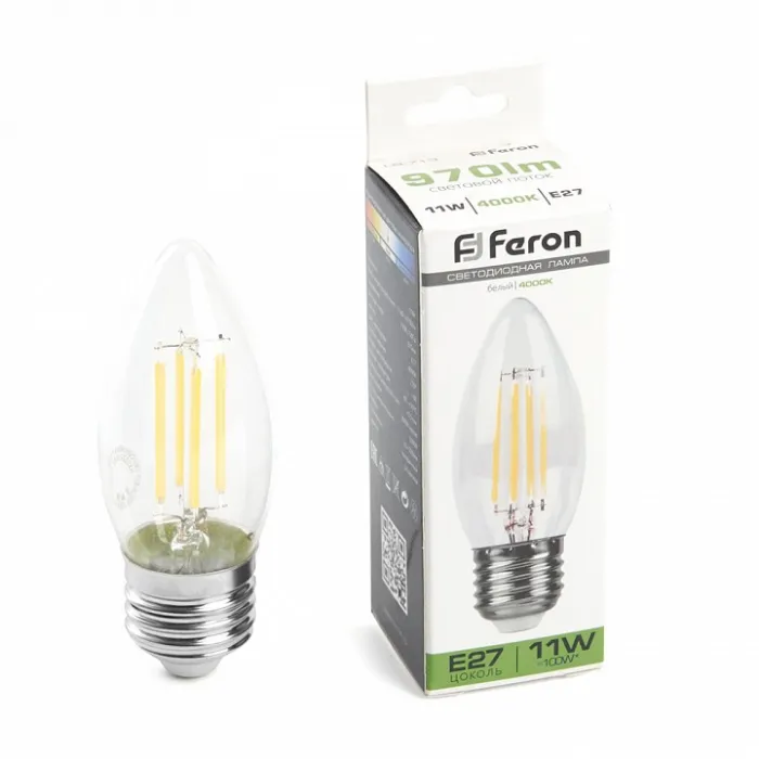 Лампа светодиодная Feron LB-713 E27 11Вт 4000K 38273 от ImperiumLoft