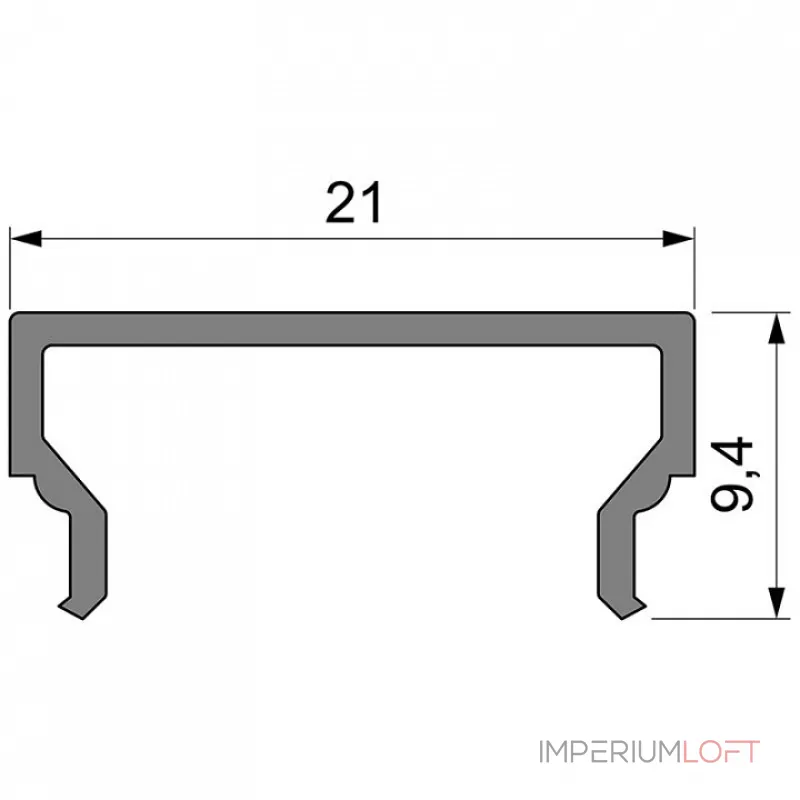 Профиль накладной Deko-Light H-01-15 984032 Профиль накладной Deko-Light H-01-15 984032