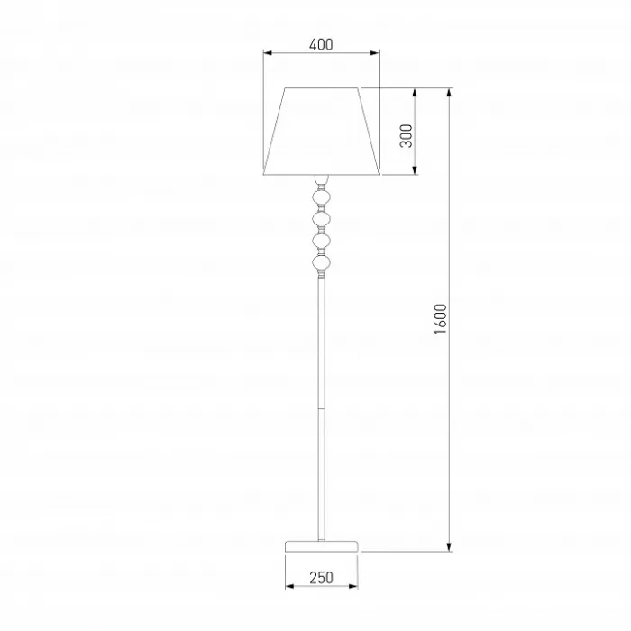 Торшер Eurosvet Rigel 01057/1 черный от ImperiumLoft
