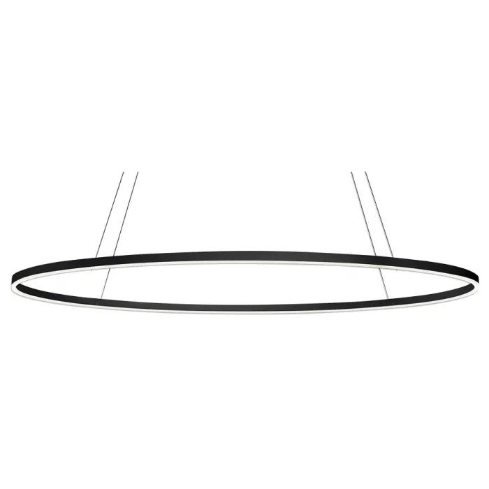 08218,19A(4000K) Подвес Тор черный d150 h150 Led 96W (4000K) диммируемый с пультом ДУ, 2 типа крепления от ImperiumLoft