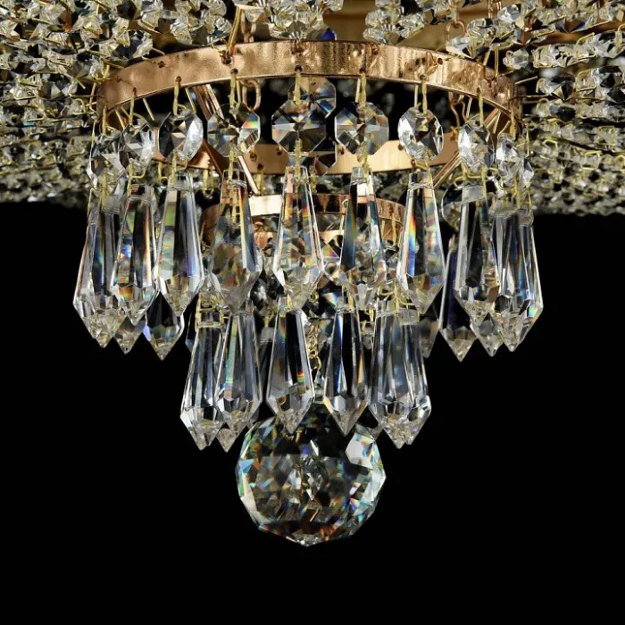 Люстра на штанге Maytoni Palace DIA890-CL-05-G Цвет арматуры золото Цвет плафонов прозрачный от ImperiumLoft
