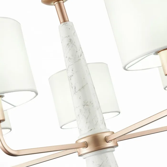 Подвесная люстра ST-Luce Vellino SL1163.203.05 Цвет плафонов белый Цвет арматуры латунь от ImperiumLoft