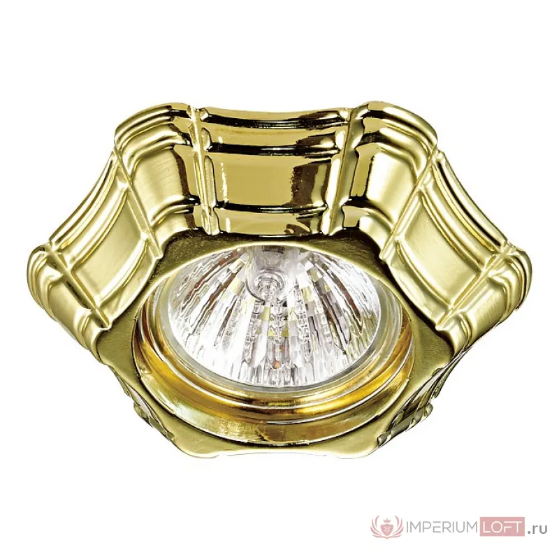 Встраиваемый светильник Novotech Forza 370251 Цвет арматуры золото Цвет плафонов белый от ImperiumLoft